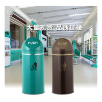 禧天龙 垃圾桶绿色圆头