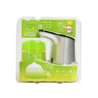 MUSE 自动感应泡沫型洗手液 弱酸性泡沫洗手液机套装 银色+厨房除腥型 250ML