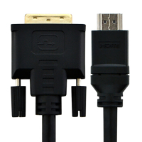 酷比客 LCCPECDVI2HDMI-2M DVI转HDMI连接线 黑色 2条装