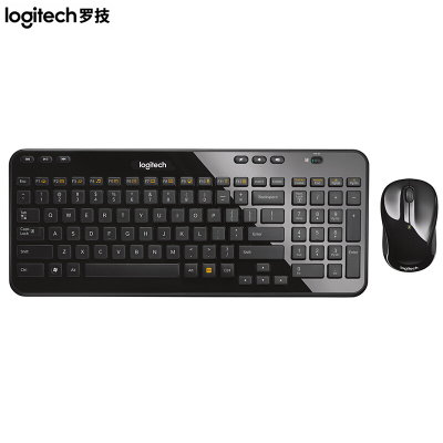 【精选】罗技（Logitech）MK365 无线键鼠套装 巧克力键盘 时尚键盘（黑色）