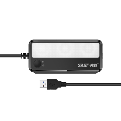 先科(SAST)多功能车载USB分线器 一拖三USB AY-M82 黑色