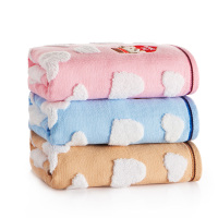 洁丽雅·兰(grace orchid)泰迪熊纯棉纱布柔软家用洗脸男女毛巾三条装