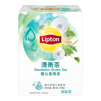 立顿Lipton 花草茶 清衡茶 蒲公英茶 蒲公英绿茶 三角茶包袋泡茶叶调味茶3g*15包 方便下午茶