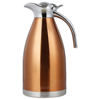 SIMELO(施美乐)欧仕大容量保温杯 保温壶 印象京都304不锈钢真空保温热水壶2.0L (亮金色)