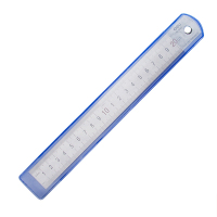 得力(deli) 8462 不锈钢 直尺 20cm(24只/盒)(只)得力8462