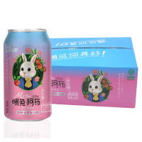 金果源高端款咪兔阿布酵素苹果醋饮料310m*15罐 苹果汁醋饮品 整箱装