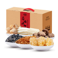 金唐(KTANG) 菌临天下礼盒无公害银耳猴头菇黑木耳竹荪蛹虫草茶树菇 550g