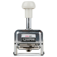 得力(Deli)7512十二位自动号码机(白)(台)得力7512