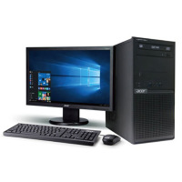 宏碁（acer）VeritonE430商用台式机（I5-7400 4G 1T DVDRW）