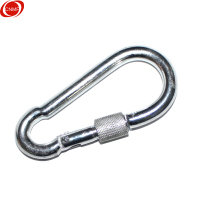 谋福 CNMF 8734 安全钩救生扣 挂钩挂扣 全钢登山扣 带锁登山扣 背包扣