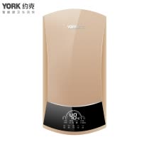 约克(YORK)YK-S8速热式电热水器 智能恒温家用淋浴洗澡竖式热水器 外置恒温款