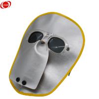 谋福 CNMF 9351隔热电焊面罩 牛皮工地电焊面罩防护面罩[隔热面罩配透明眼镜(赠头部绷带)