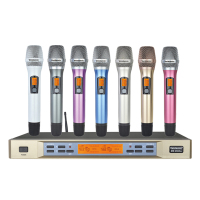 Veidamic威达 M5无线手持高保真KTV 会议 一拖二话筒麦克风