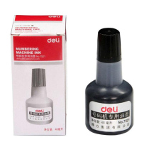 得力(deli) 7521号码机油墨 瓶装 黑色 12瓶装