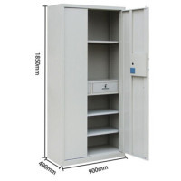 甬康达 1850连体双门电子密码锁保密柜 灰白色 H1850*W900*D400MM