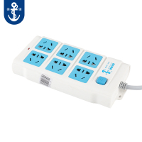 海锚(ANCHOR) HM-A06-3 大6插位 3米 带开关 接线板(计价单位:个)