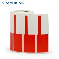 开玛(K-MARKING) K0068 红色线缆标签 38*25+40 500片/卷