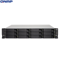 威联通(QNAP) TS-1232XU-RP四核CPU双电源机架式12盘位NAS磁盘阵列网络存储器(无内置硬盘)