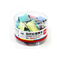 森克桌面办公文具彩色长尾票夹 燕尾夹 票夹 夹子