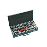 捷科(JETECH) SK1/2-27S 27件套1/2系列公制组套工具(铁盒)