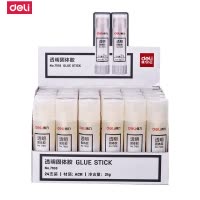 得力(deli)7108 21g高粘度手工固体胶/胶棒 办公文具用品 透明固体胶学生胶棒ACR材质 24支装