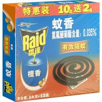 雷达蚊香檀香型(10+2)盘装TT——4721