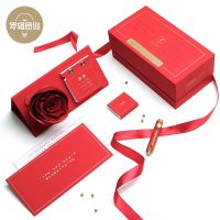 罗辑思维 小时光钢笔·花信礼盒送玫瑰书签 红玫瑰单笔版