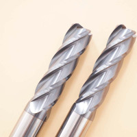 整体钨钢四刃圆鼻铣刀Φ16*R2.5*40*Φ16*100*4F