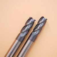 整体钨钢四刃圆鼻铣刀Φ12*R0.5*25*Φ12*75*4F