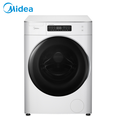 美的(Midea)MG120T1WD3 初见 12公斤全自动智能滚筒洗脱一体洗衣机 家用白色 12KG大容量 溶旋风科技