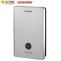 神田(SETEN)QST-S6-80 即热式电热水器 家用速热恒温 沐浴洗澡 微电脑式触控式 即热式热水器8000W银色
