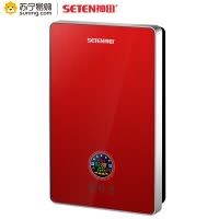 神田(SETEN)QST-S6-80 即热式电热水器 家用速热恒温 沐浴洗澡 微电脑式触控式 即热式热水器8000W红色