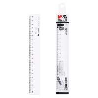 晨光(M&G)直尺 ARL96004 200mm 绘图透明用办公用透明直尺 单个装