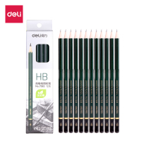 得力7083 HB铅笔 无毒木制六角铅笔 绘画答题考试 学生文具铅笔 5盒 共60支 HB 5盒/共60支