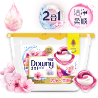 当妮(Downy)洁净柔顺2合1洗衣凝珠(淡粉樱花)20颗/盒 非洗衣液 不加柔顺剂也能持久留香 杨幂同款
