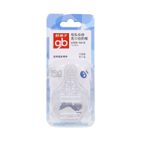 gb好孩子婴儿奶嘴 宽口径仿真奶嘴中流量两只装*3组