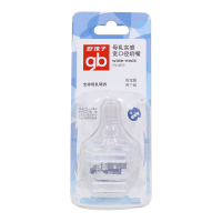 gb好孩子婴儿奶嘴 宽口径仿真奶嘴快流量两只装*3组