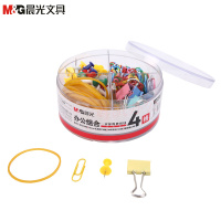 晨光(M&G) ASC99360 4格办公组合套装(回形针+橡皮圈+工字钉+长尾夹)