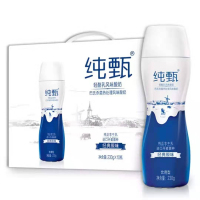 蒙牛 纯甄 高端轻酪乳风味酸奶瓶装红西柚味 230g*10