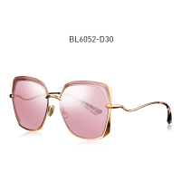暴龙(BOLON) BL6052-D30蝶形偏光太阳眼镜明星同款女时尚墨镜眼镜