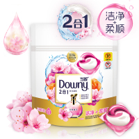 当妮(Downy)洁净柔顺2合1洗衣凝珠(淡粉樱花)5颗/袋 非洗衣液 不加柔顺剂也能持久留香 杨幂同款