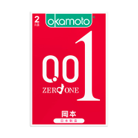 冈本001聚氨酯避孕套冈本001聚氨酯避孕套 2片装安全套 2片装套套 男用成人情趣计生性用品岡本超薄款