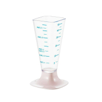 [倾倒不易洒]YOSHIKAWA吉川 樱花色底座计量称重杯 饱和聚酯树脂材质100*51*51mm