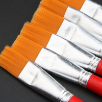 AT 画笔 油画笔 红杆水粉笔 美术颜料笔 油漆笔 水彩笔 1号=宽5MM