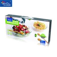 DAIRYQUEEN菲利斯高硼烤盘两件套玻璃水果盘创意糖果盘家用水果盘客厅零食甜品盘子