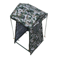 丛林狐 岗亭帐篷野营岗亭岗哨单人迷彩帐篷 双人岗哨帐篷岗亭帐篷 (带帘 双人岗亭帐篷 可站单人)