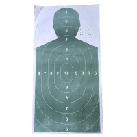 丛林狐靶纸靶纸胸环靶纸射击靶纸半身靶纸打靶靶纸打靶纸绿色带白色环圈20个装