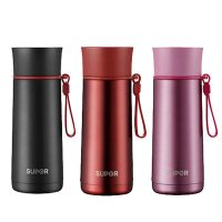 苏泊尔 随行真空保温杯竹韵KC35AD5 金刚黑/烈焰红/芭比粉