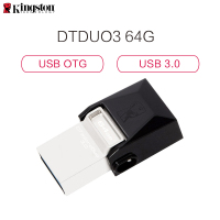 J金士顿(Kingston)金士顿(Kingston)DTDUO3 64GB USB3.0 银色 手机/平板电脑U盘