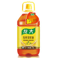 龙大 食用油 菜籽油5L/桶 一箱四桶 压榨菜籽油 非转基因 传统压榨 地道浓香